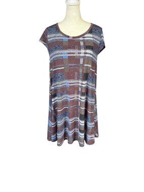 Arianna by Howard's women's multicolored stretchy shift dress size S/M